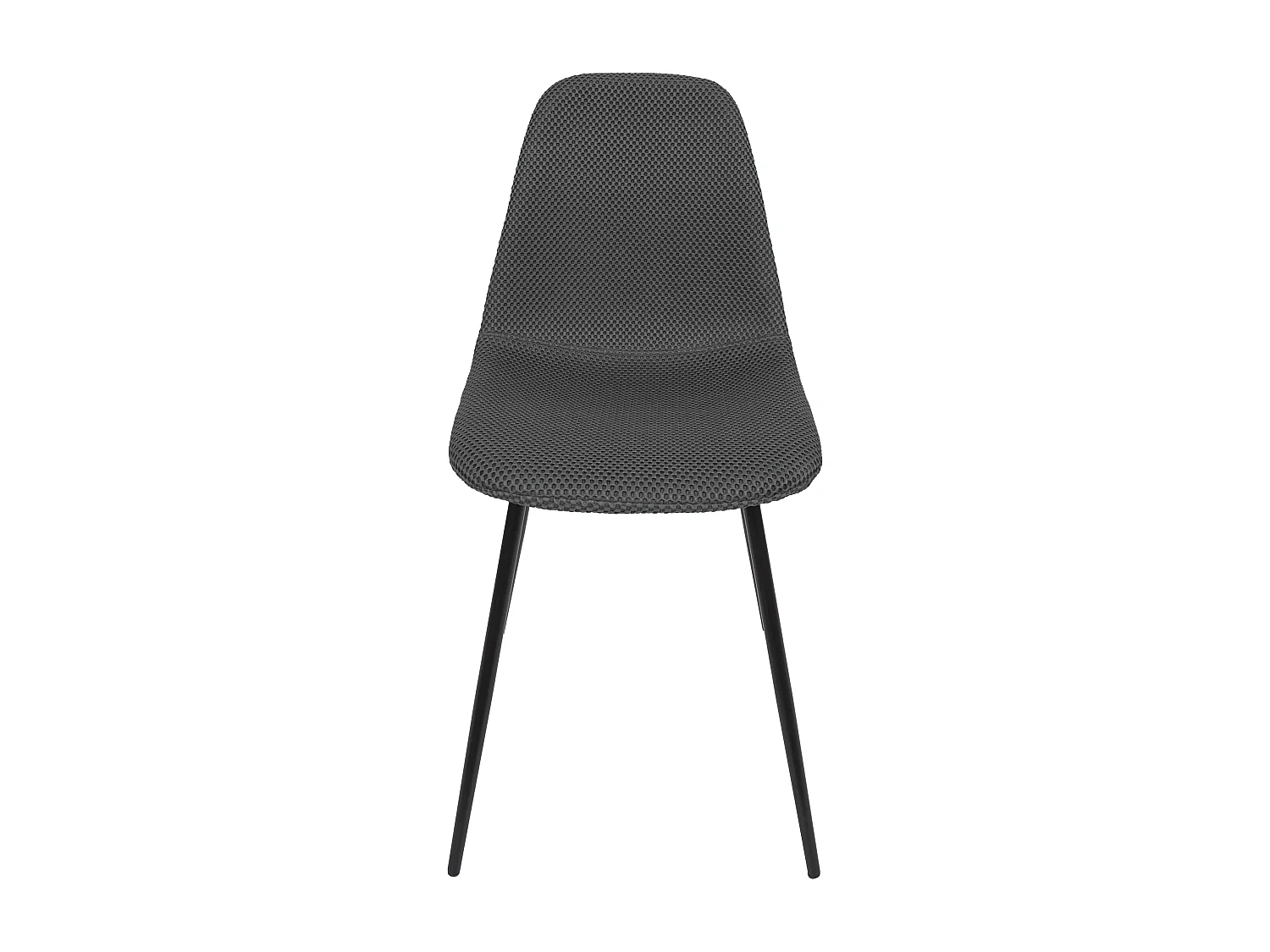 Chaise Atome Gris - Lot De 4 Gris, Noir