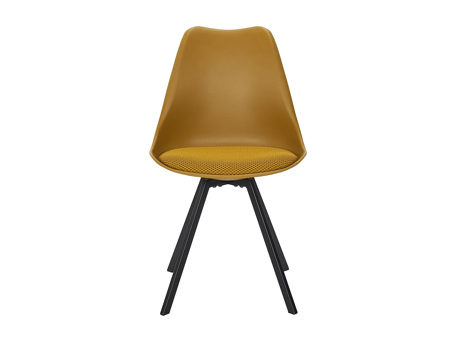 Chaise Avec Coussin Atome Jaune - Lot De 4 Jaune