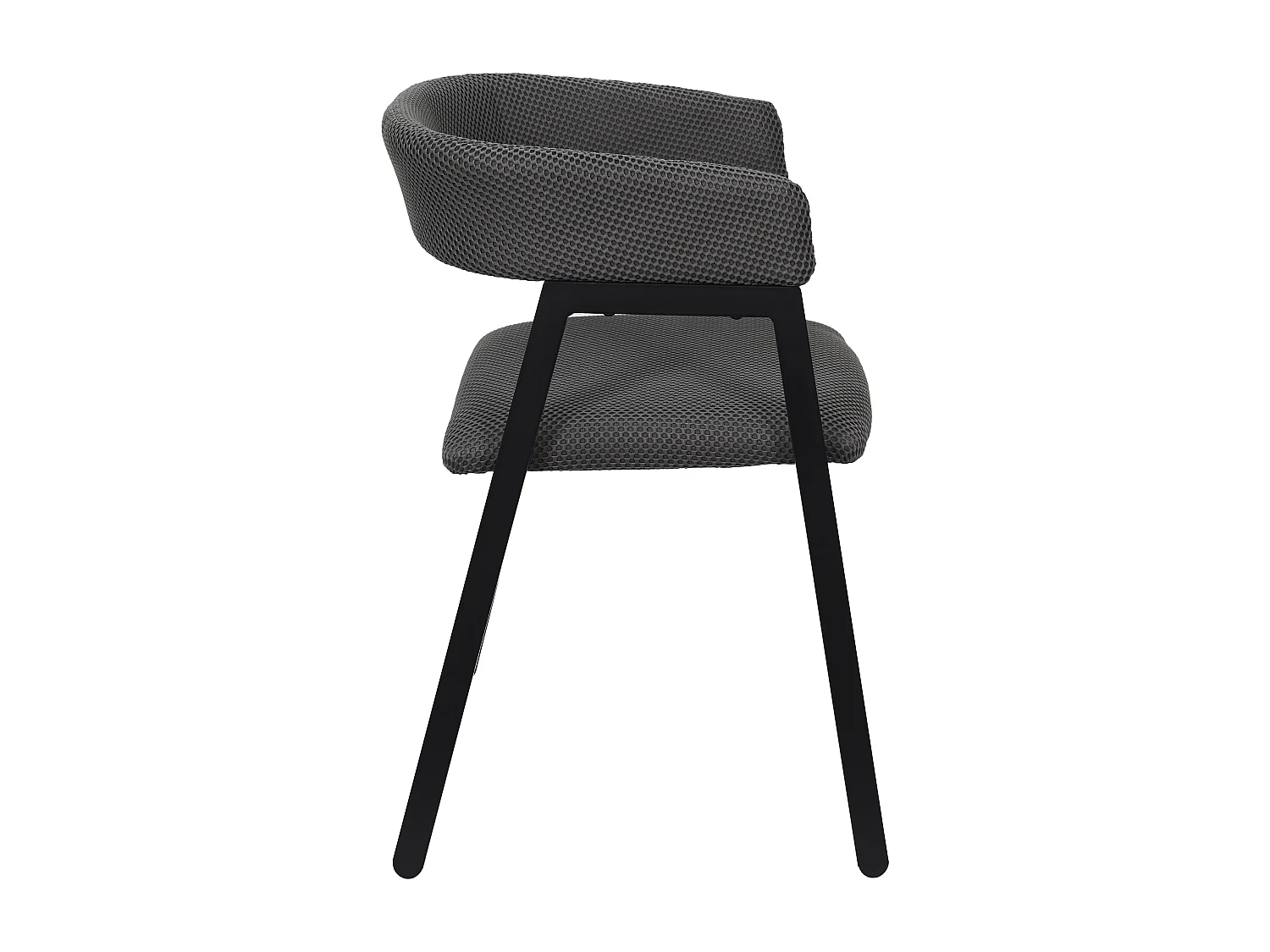 Fauteuil Design Atome Gris - Lot De 2 Gris