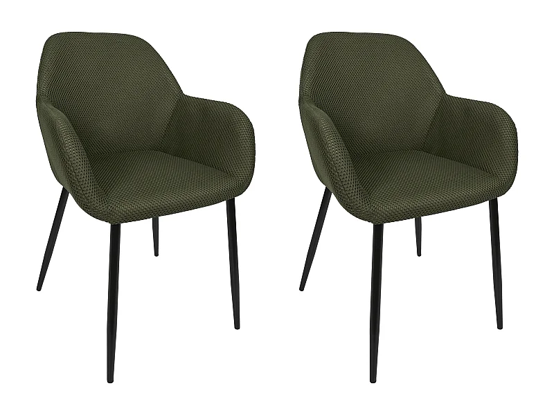 Fauteuil Atome Kaki - Lot De 2 Vert