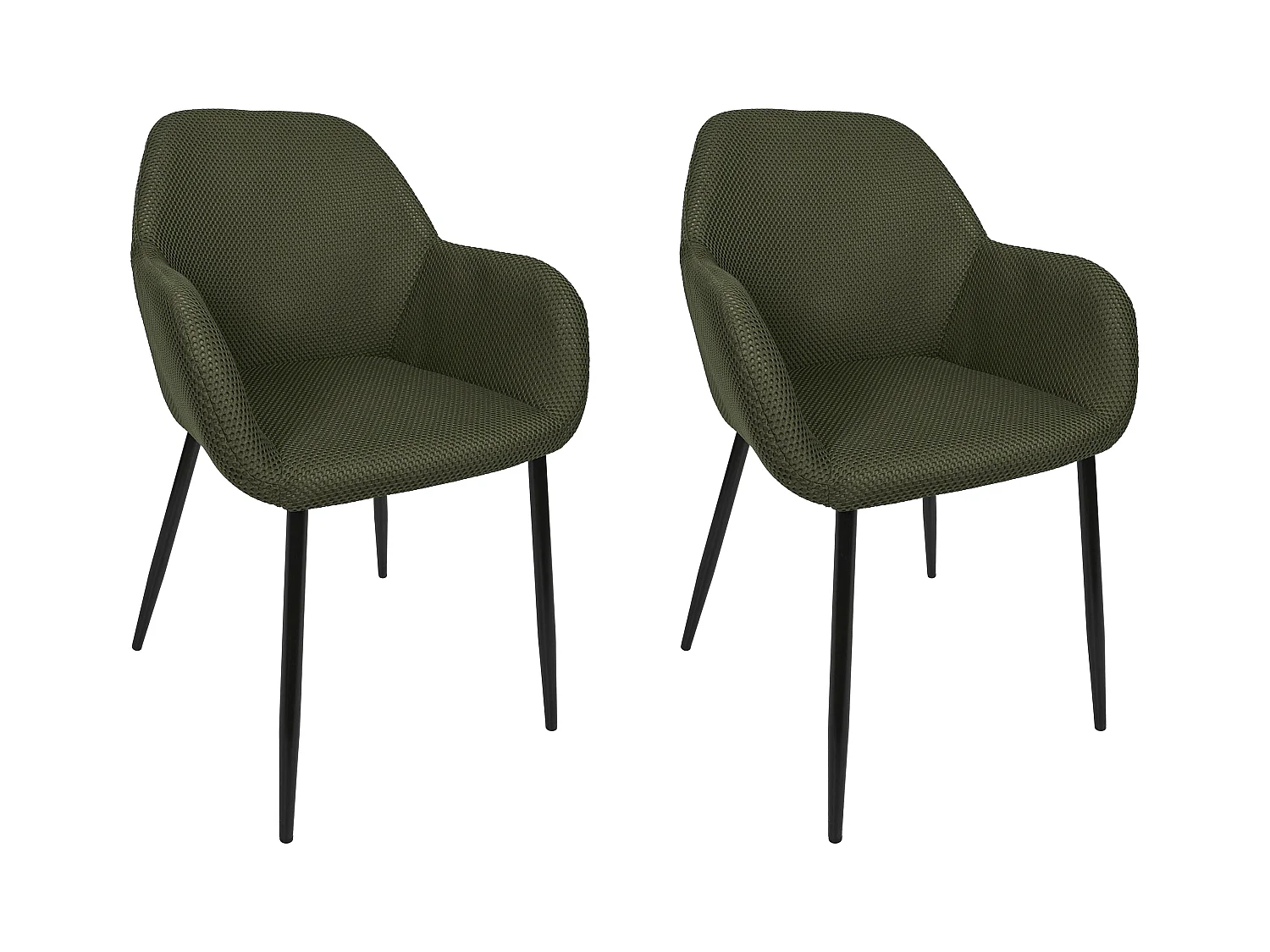 Fauteuil Atome Kaki - Lot De 2 Vert
