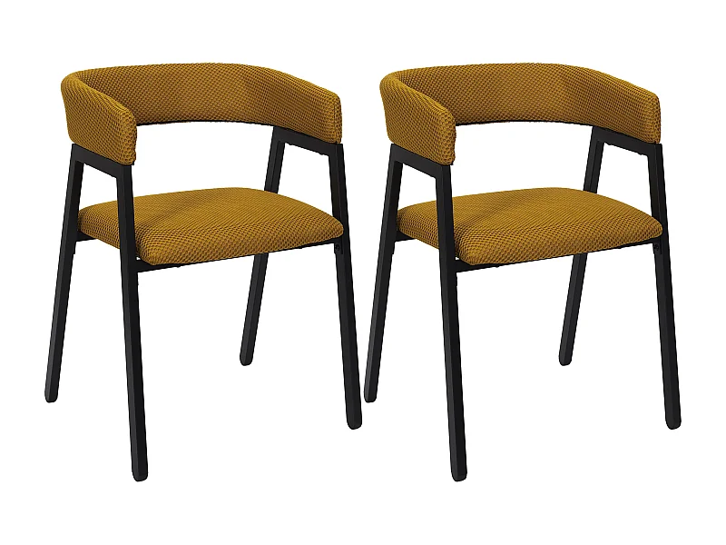 Fauteuil Design Atome Jaune - Lot De 2 Jaune