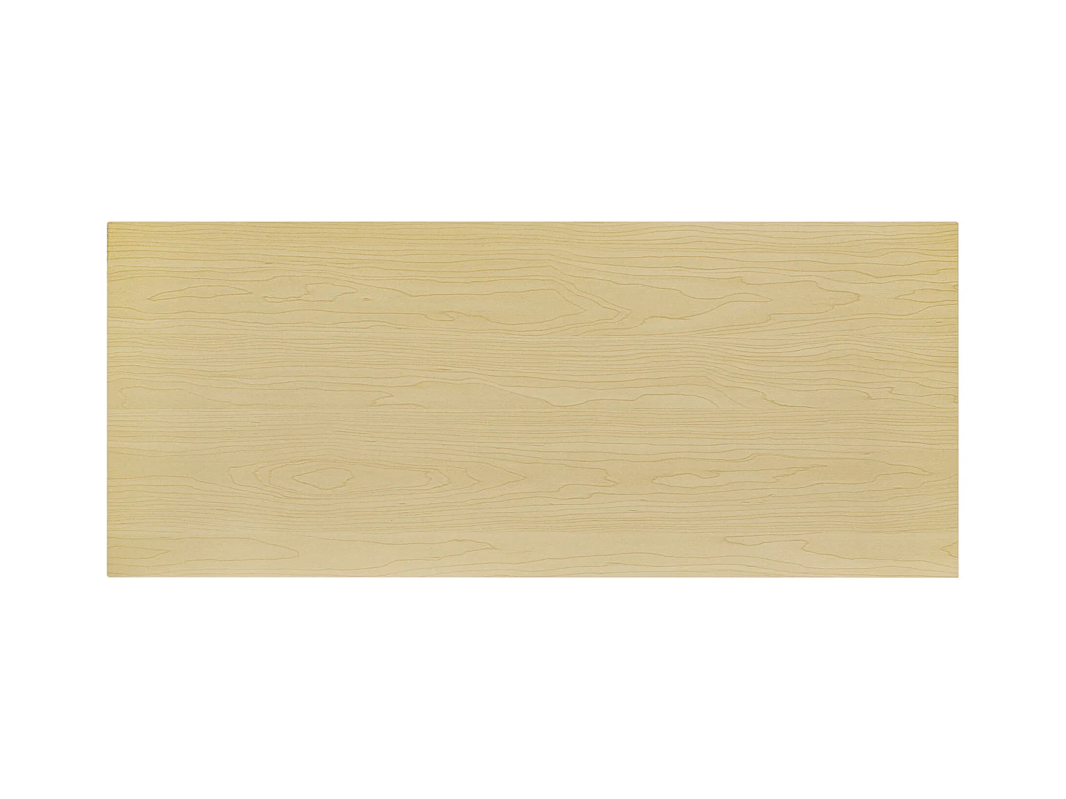 Table console rétro avec 2 tiroirs et 2 étagères - 85 x 35 x 77 cm - Bois MDF - Naturel