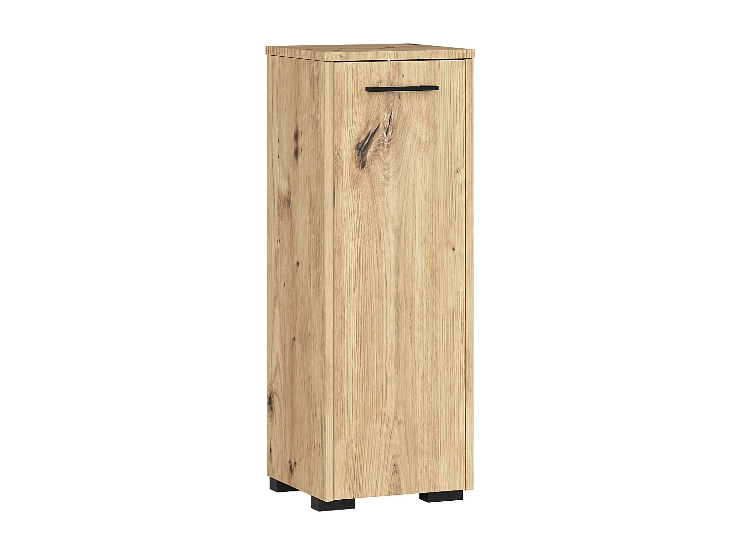 Armario de baño de pie AKORD FIN Roble Artisan 30 cm 1 puerta 2 estantes 30x30x82 cm