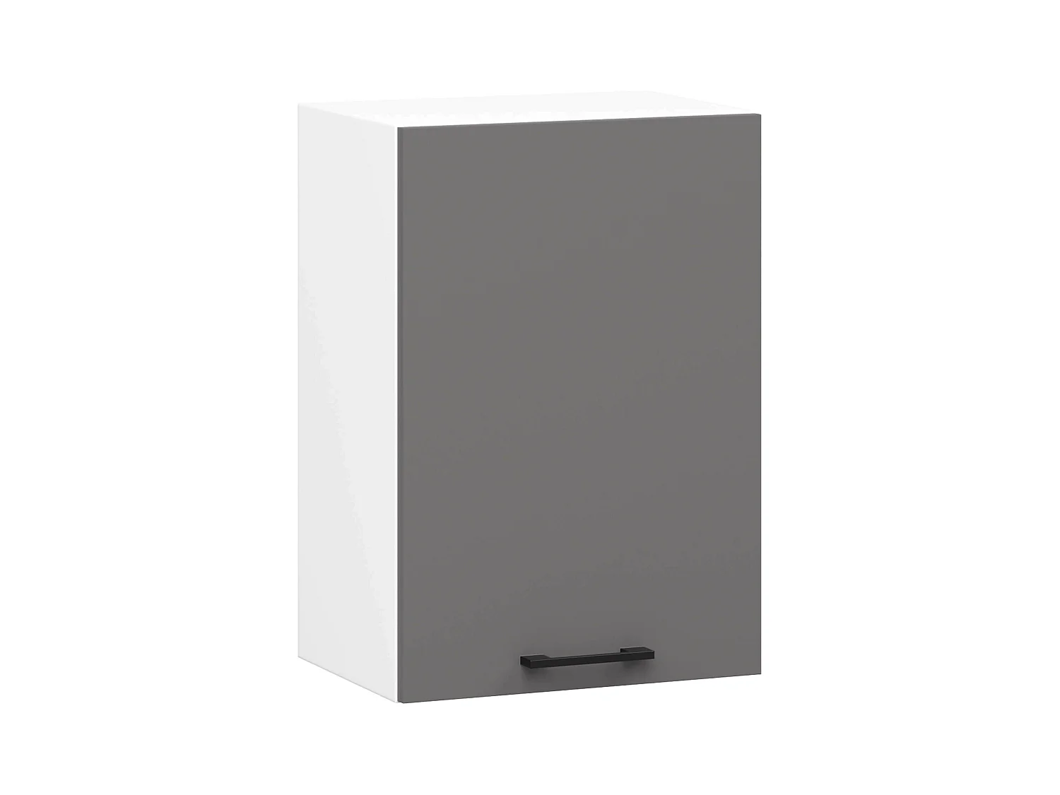 Armario colgante de cocina AKORD OLIWIA Blanco 40 cm 1 puerta frente en color Gris Grafito 40x30x58 cm