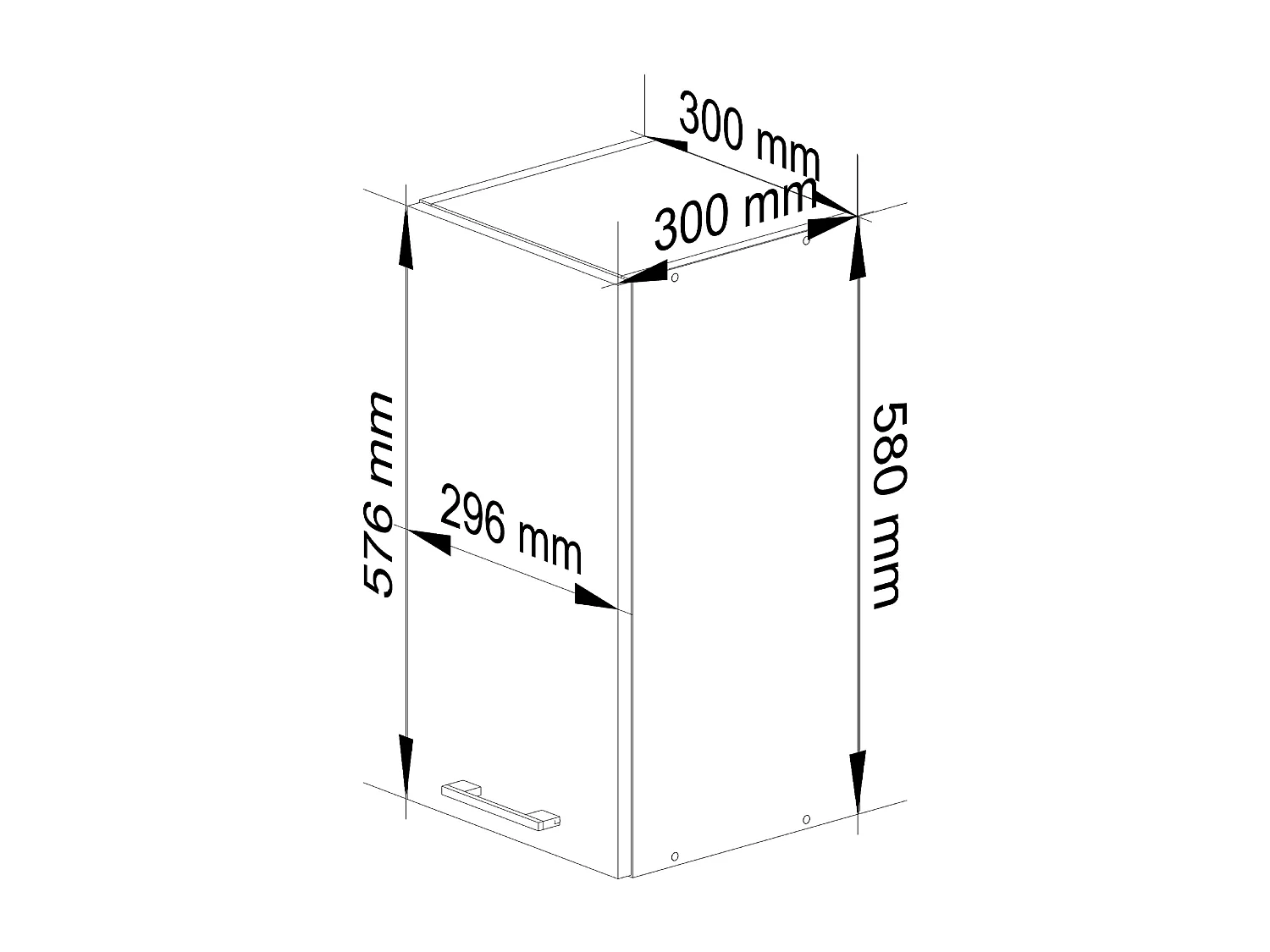 Keukenkast modulaire OLIWIA W30 met 1 Deur / Hangkast / Bovenkast / AKORD Furniture Factory / Wit - Grafietgrijs / 30 x 58 x 30 cm