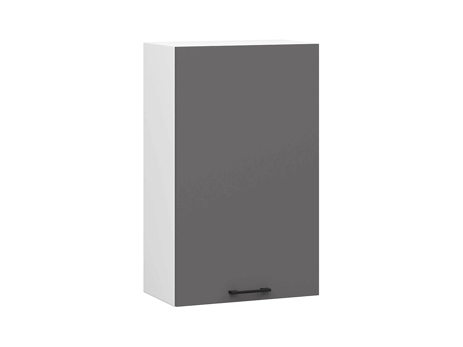 Mobile da cucina pensile sistema AKORD OLIWIA 50 cm H720 Bianco inserto frontale Cemento Grigio Grafite 1 anta 50x30x72 cm