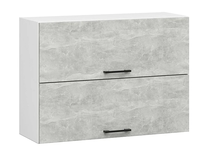 Mobile da cucina pensile sistema AKORD OLIWIA G2 Bianco, Grigio Cemento 80 cm 2 ante 80x30x58 cm