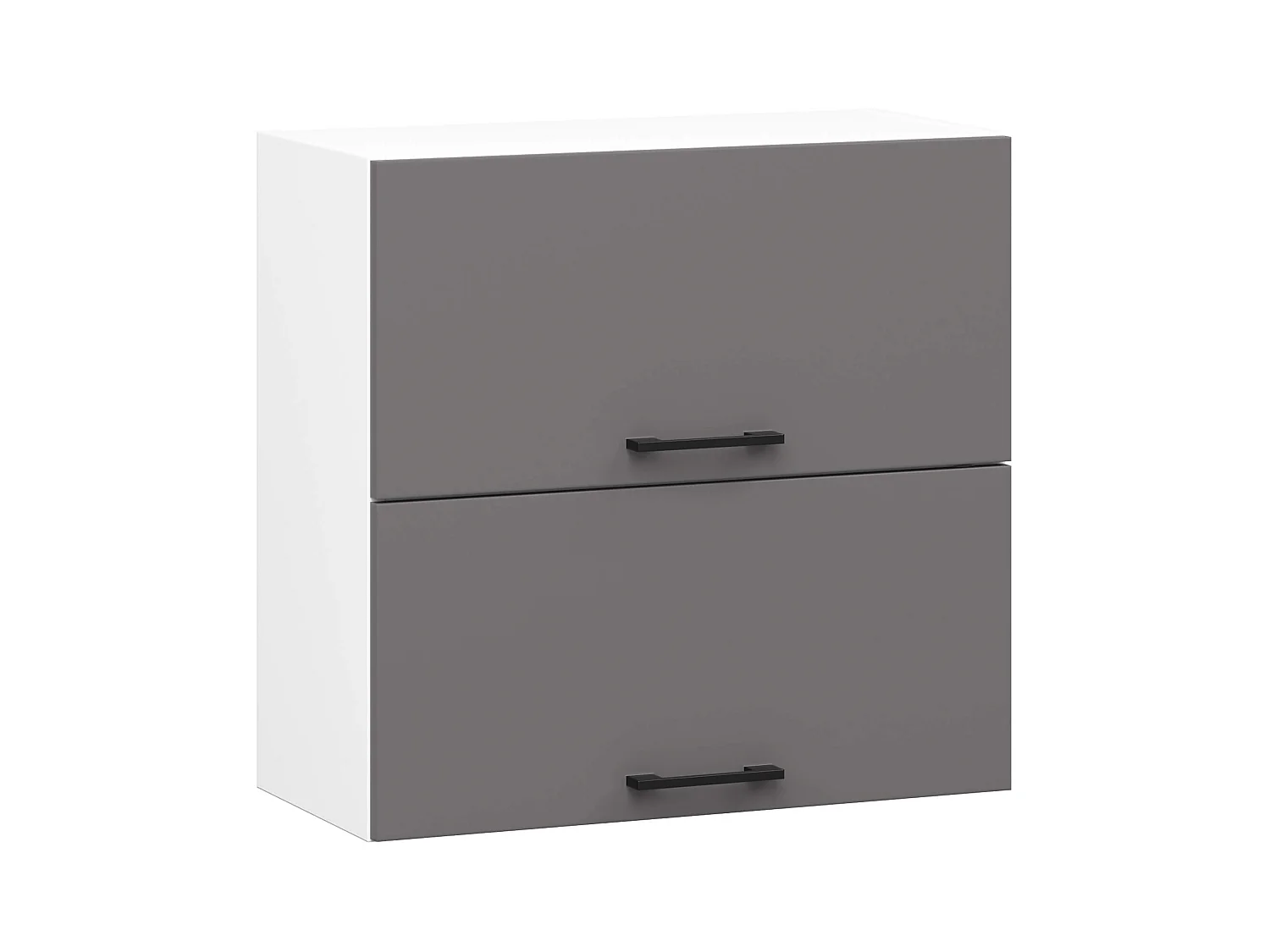 Mobile da cucina pensile sistema AKORD OLIWIA G2 Bianco, Grigio Grafite 60 cm 2 ante 60x30x58 cm