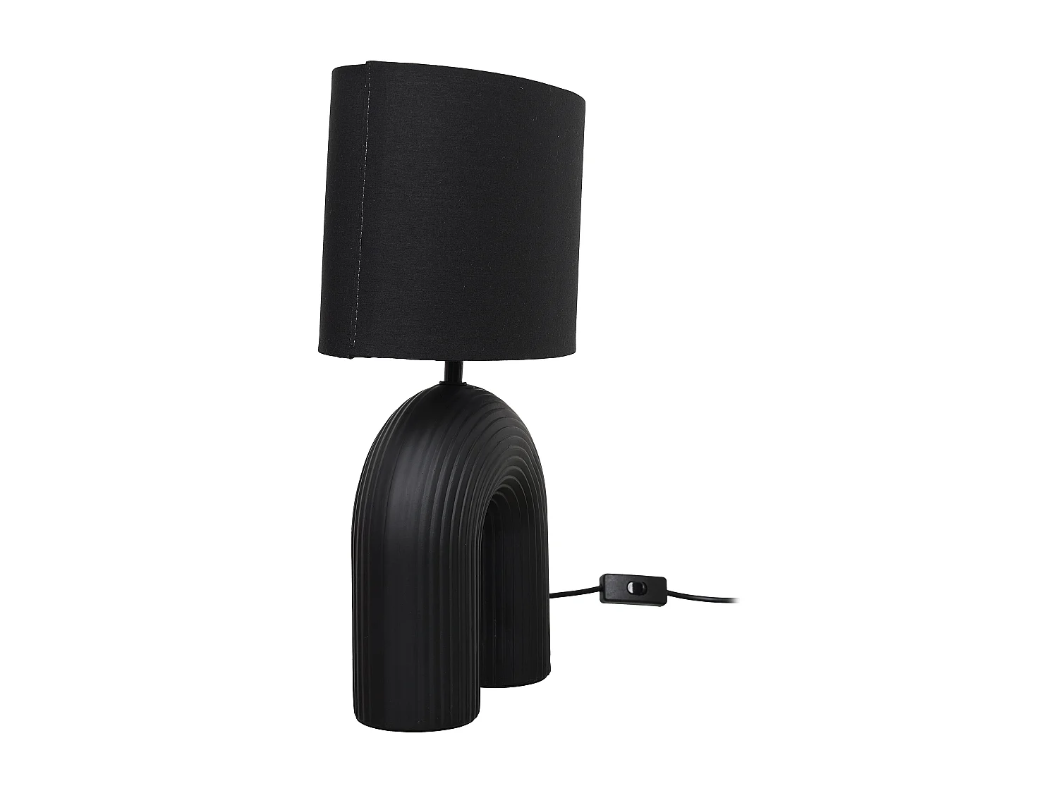 Lampe Archi Ceramique Noir Noir
