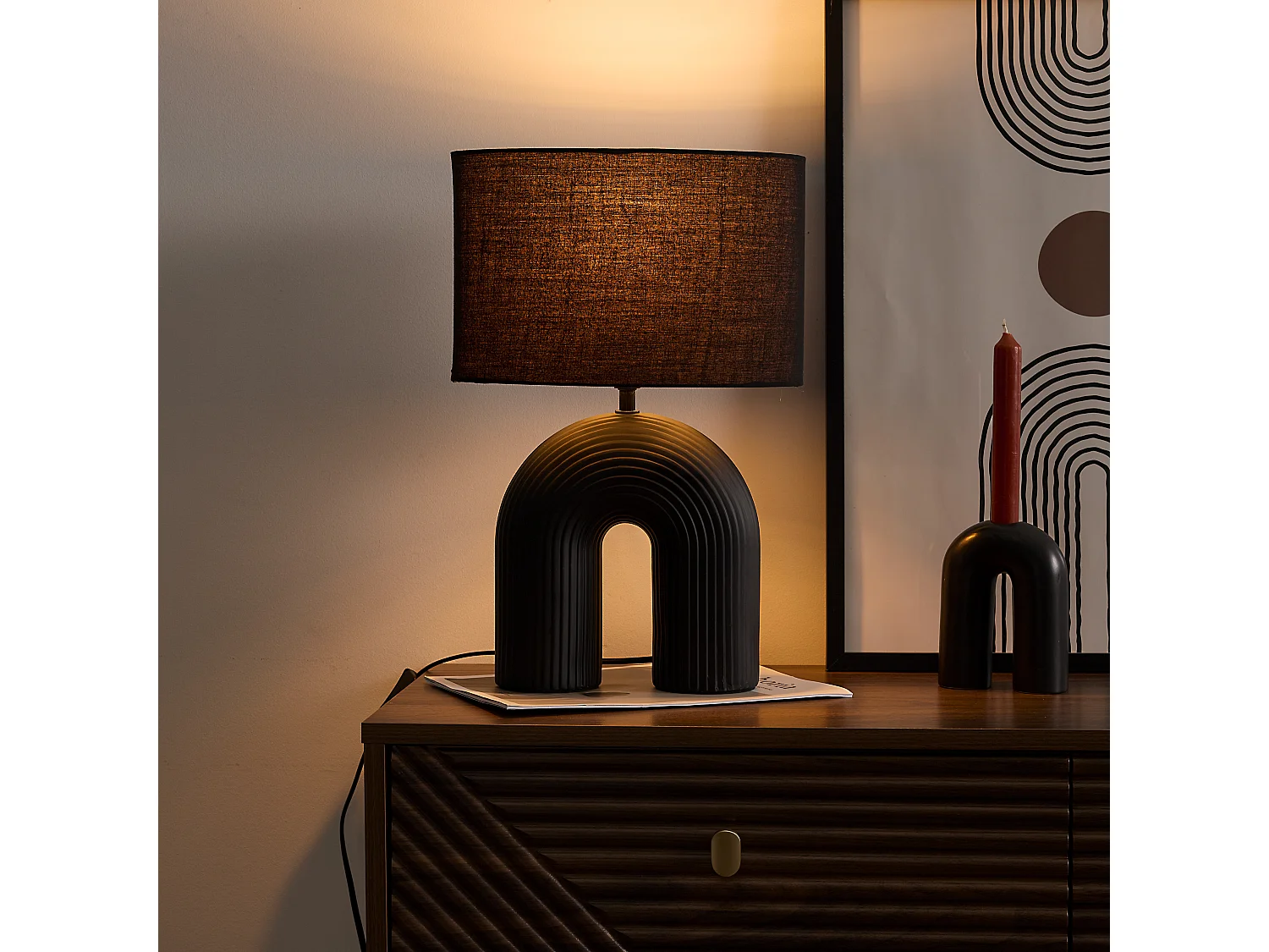 Lampe à poser en céramique Archi