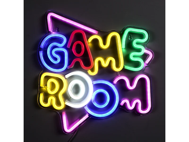 Lampe Led Effet Neon Game Room Multicolore