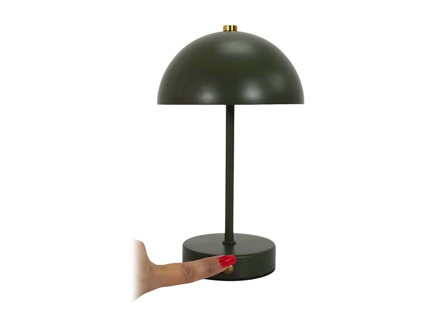 Lampe De Table Lucia Metal Vert H26cm Vert