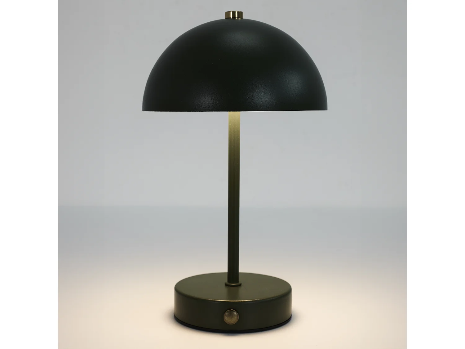 Lampe De Table Lucia Rechargeable Noire H26cm Noir