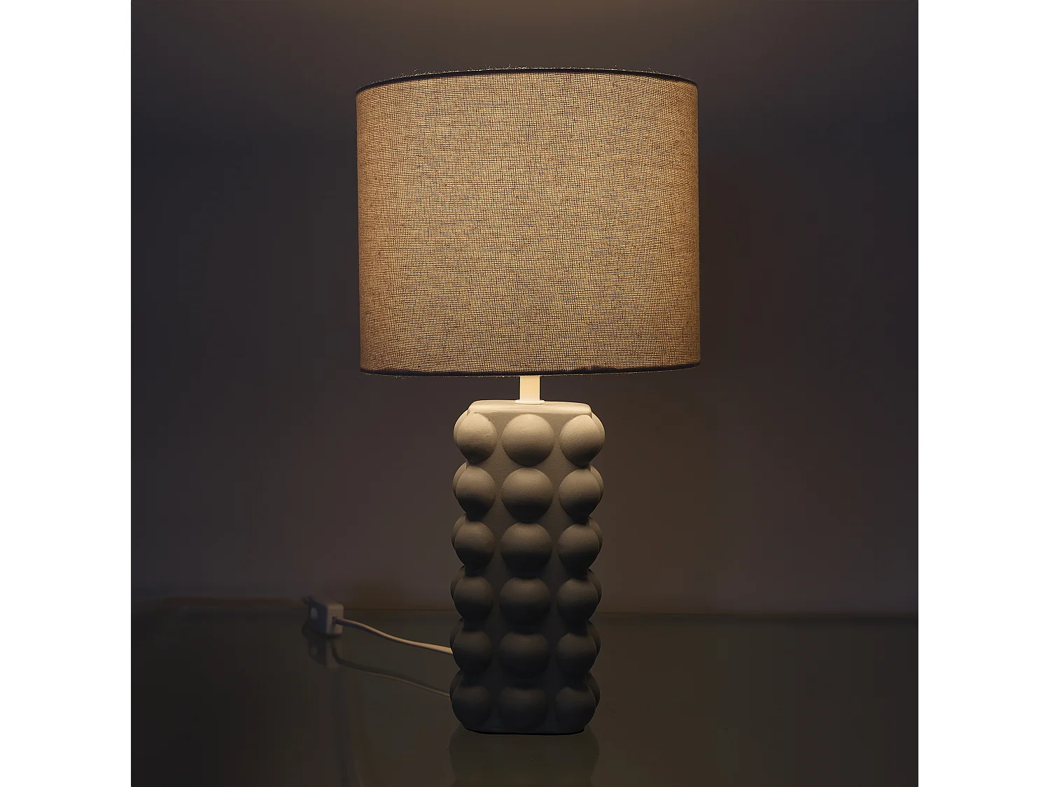 Lampe Ceramique Taupe Vert