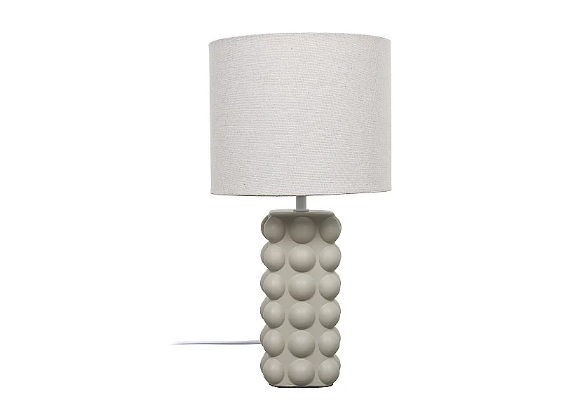 Lampe Ceramique Taupe Vert