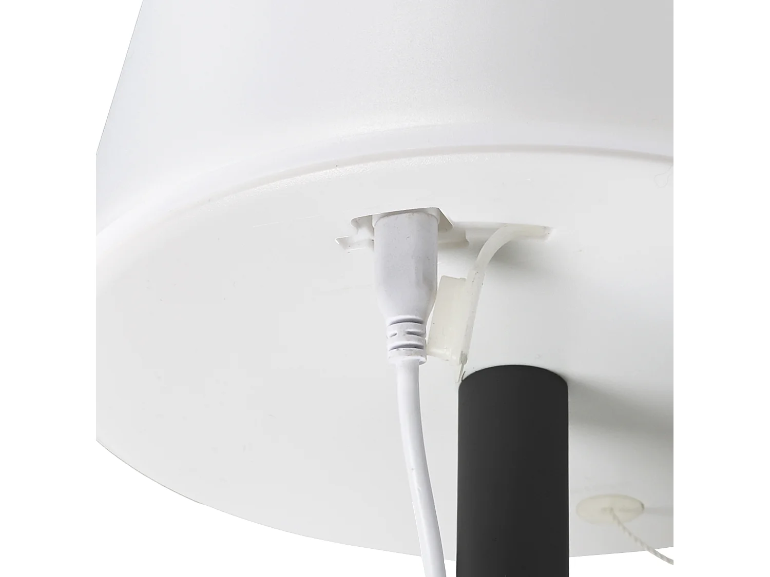 Lampe De Table Rechargeable Ip44 Gris H30cm Gris