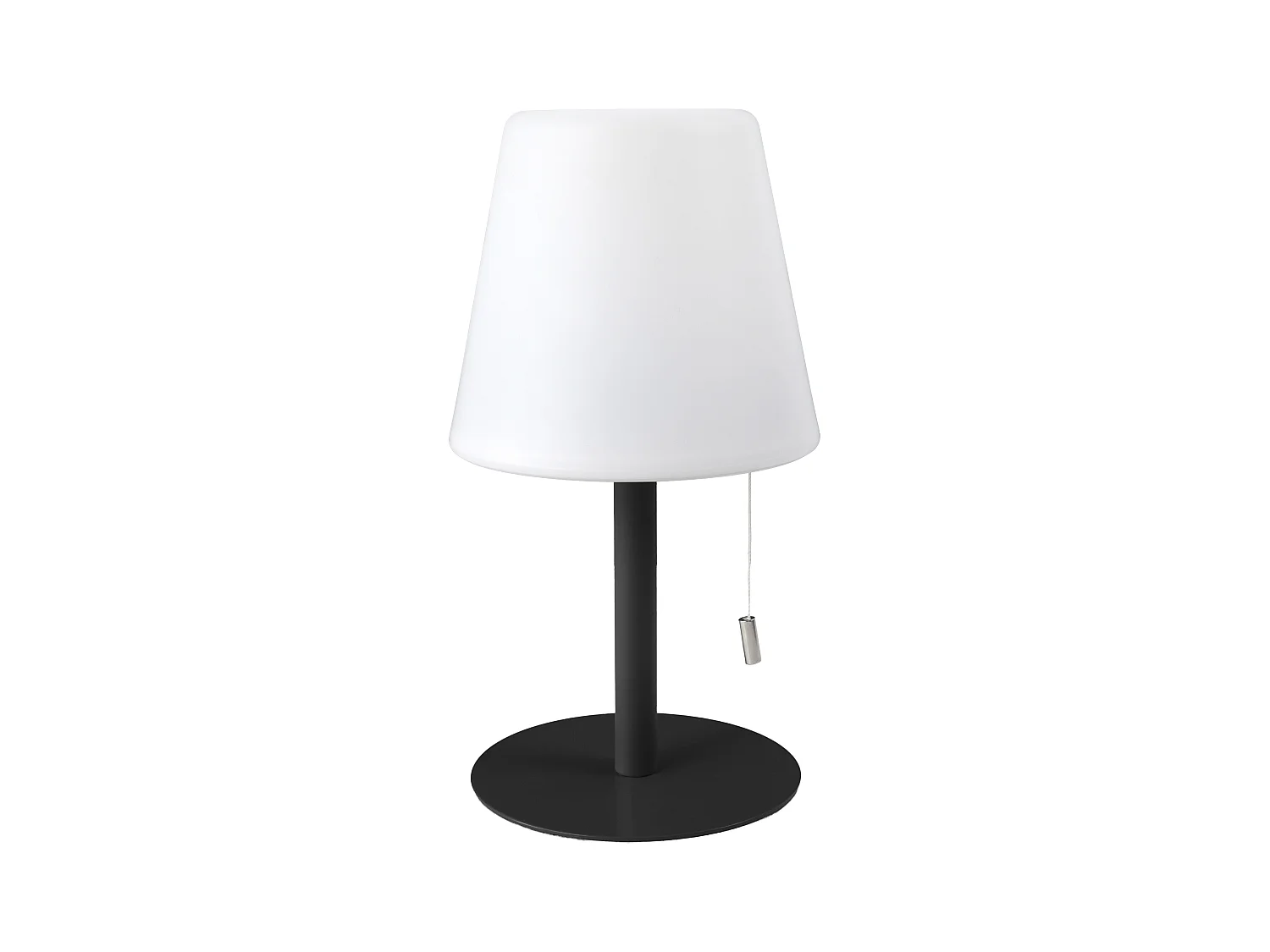 Lampe De Table Gris Rechargeable Ip44 H30cm Gris