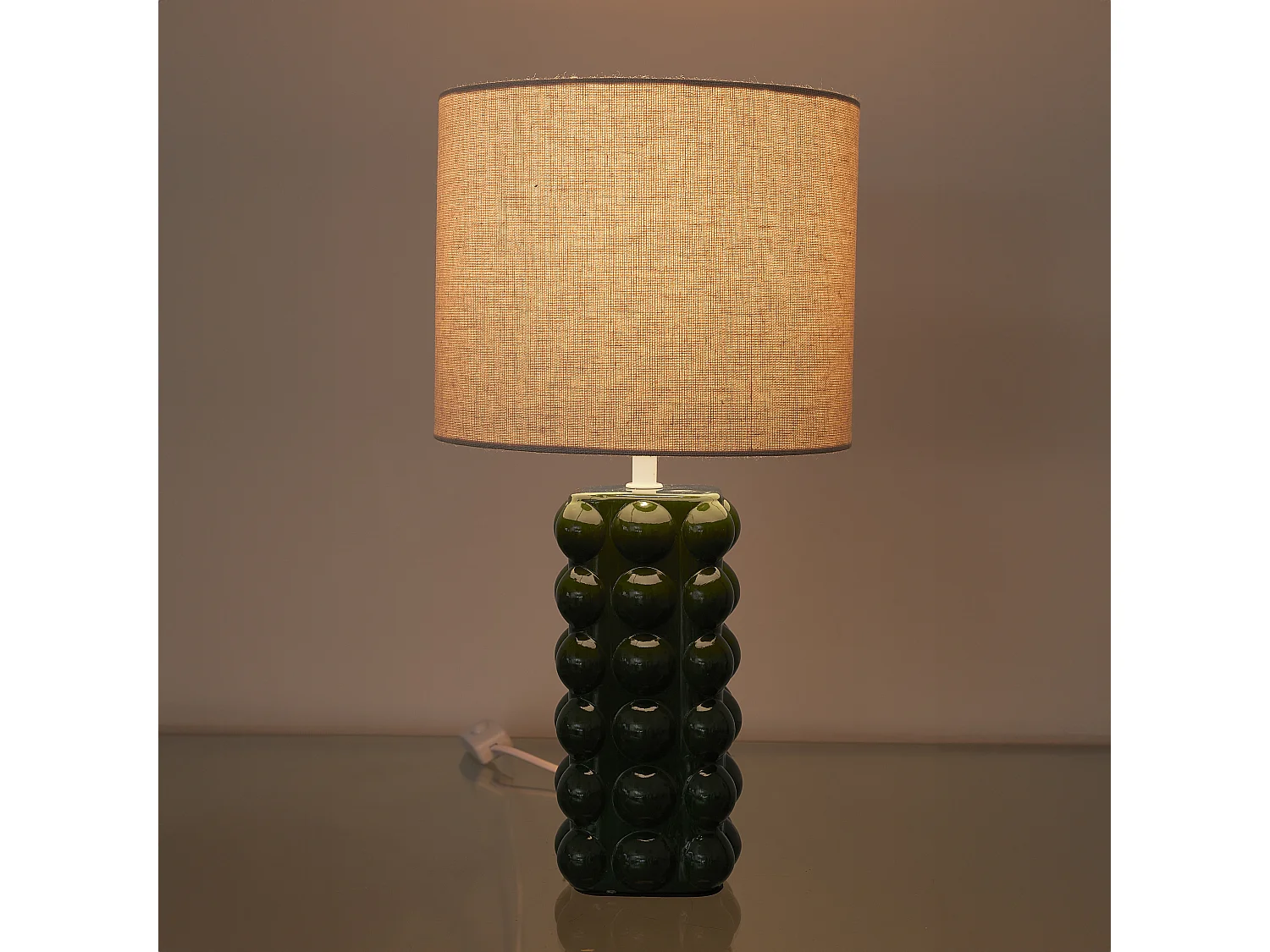 Lampe Ceramique Vert Foret Vert