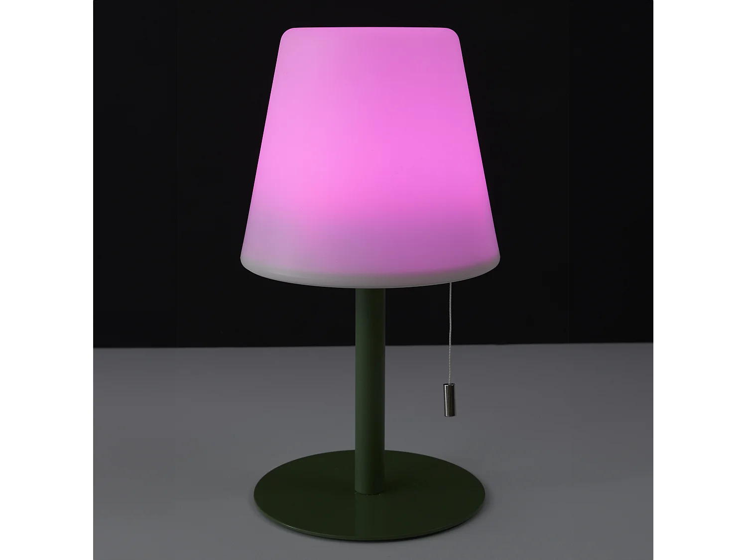 Lampe De Table Rechargeable Usb Ip44 Vert H30cm Vert