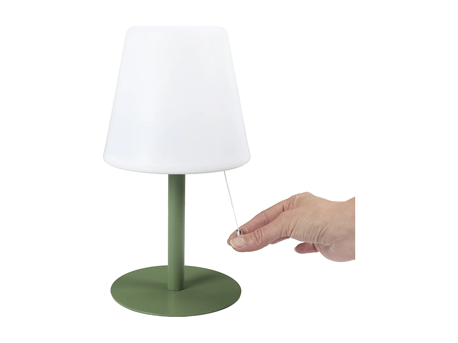 Lampe De Table Rechargeable Usb Ip44 Vert H30cm Vert