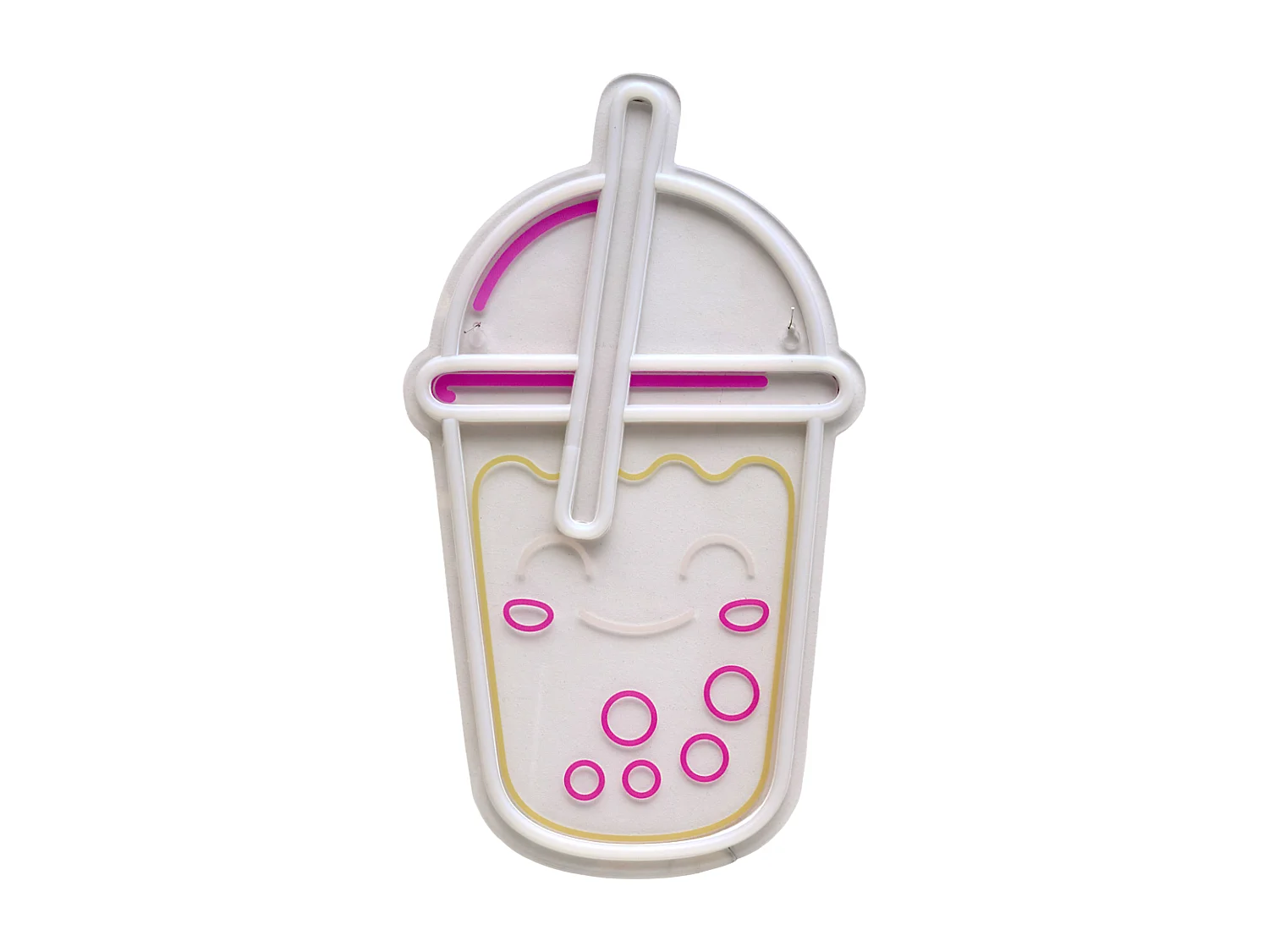 Lampe Kawai Bubble Tea Effet Neon Multicolore
