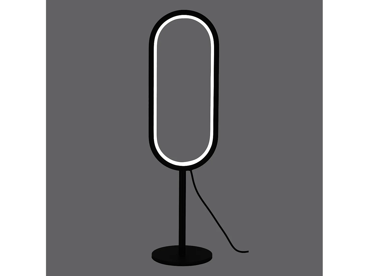 Lampe De Table Led Usb Iconic Noir Noir