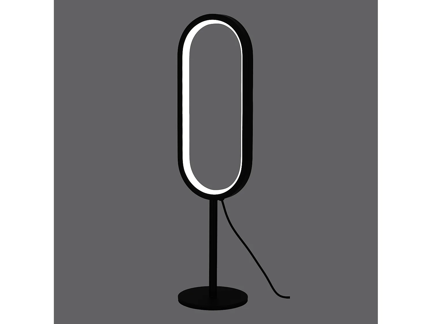 Lampe De Table Led Usb Iconic Noir Noir