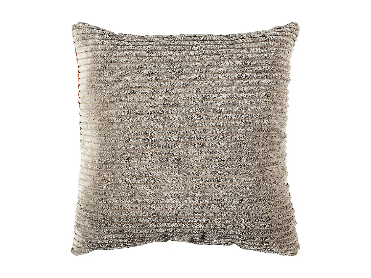 Gekleurd Ribfluweel Patchwork Kussen 40x40 cm in Velours en Polyester, Boheemse en Hedendaagse Design