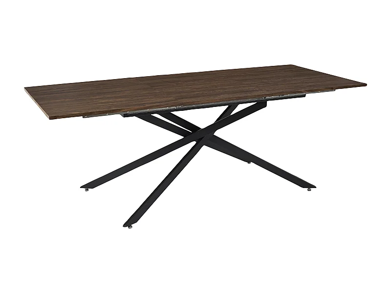 Table Extensible 6 A 8 Personnes Tiffany Marron, Noir