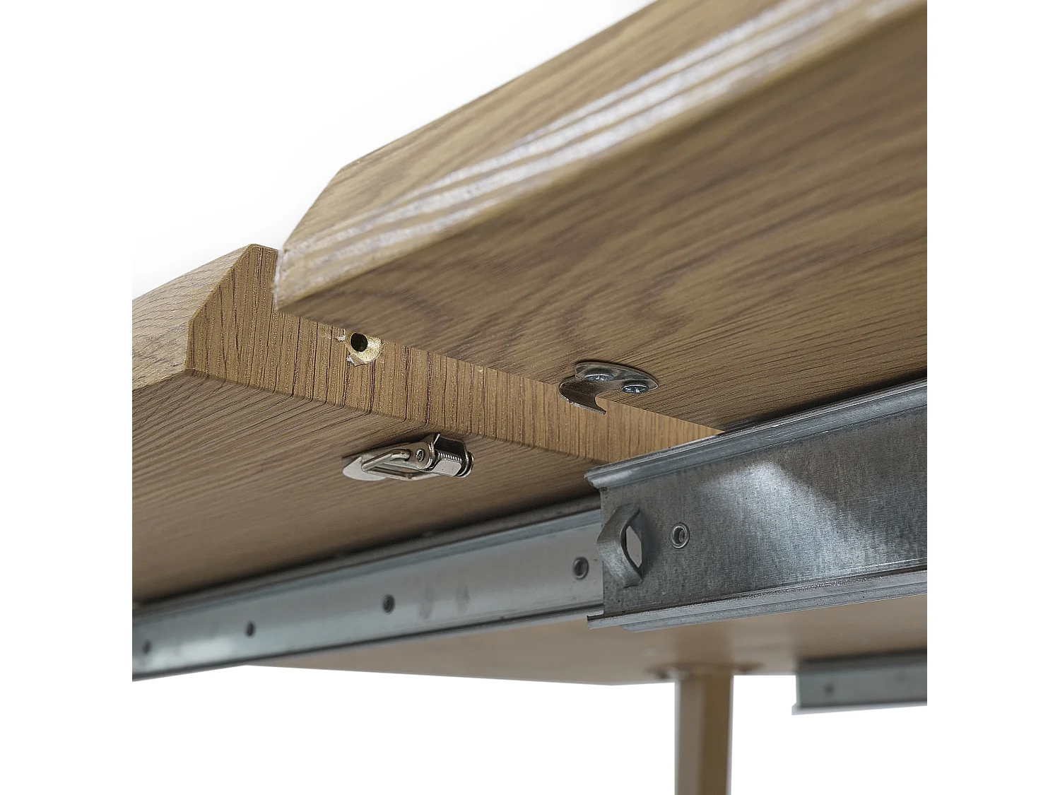 Table Extensible Bois 6 A 8 Personnes Marron