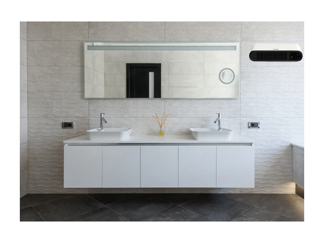 Chauffage mural électrique programmable 1000/2000W - Britec