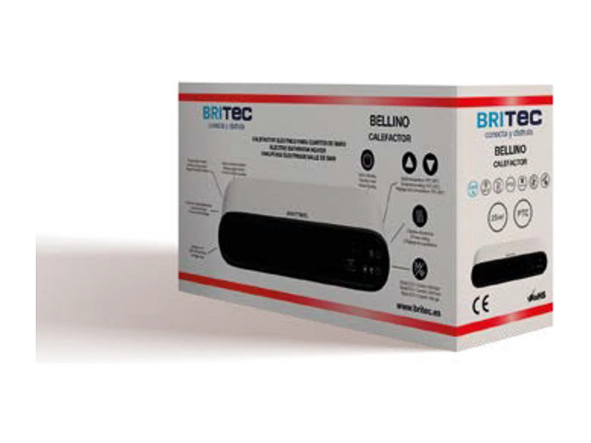 Chauffage mural électrique programmable 1000/2000W - Britec