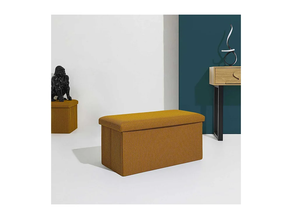 Coffre Banc Pliable Atome Jaune Jaune