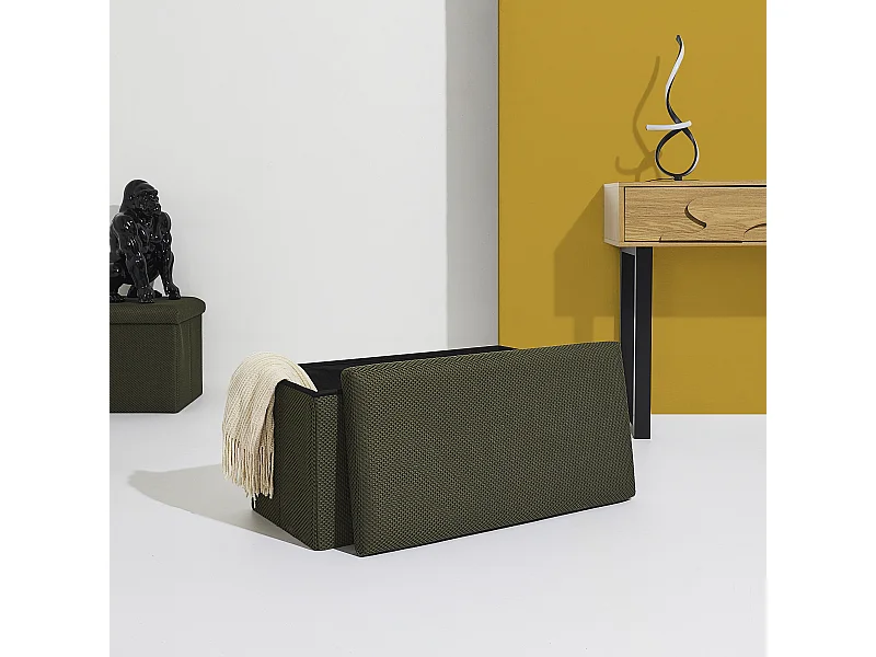 Coffre Banc Pliable Atome Kaki Vert