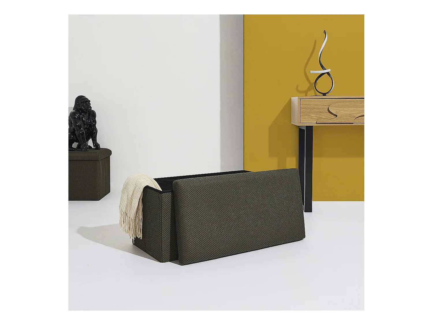 Coffre Banc Pliable Atome Kaki Vert