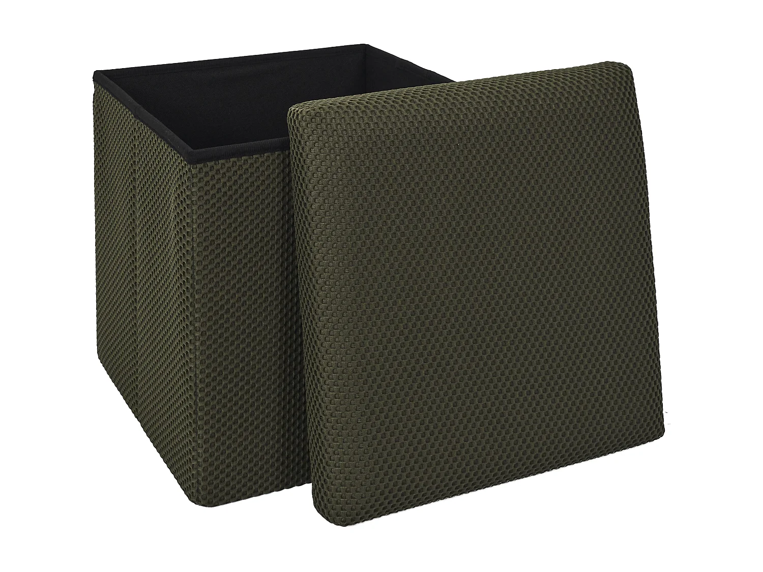 Coffre Pouf Pliable Atome Kaki Vert