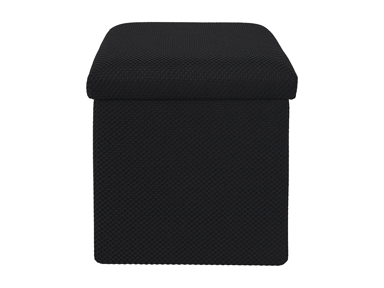 Coffre Pouf Pliable Atome Noir Noir