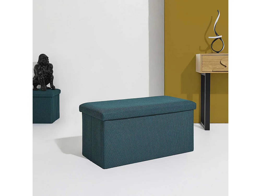 Coffre Banc Pliable Atome Bleu Bleu