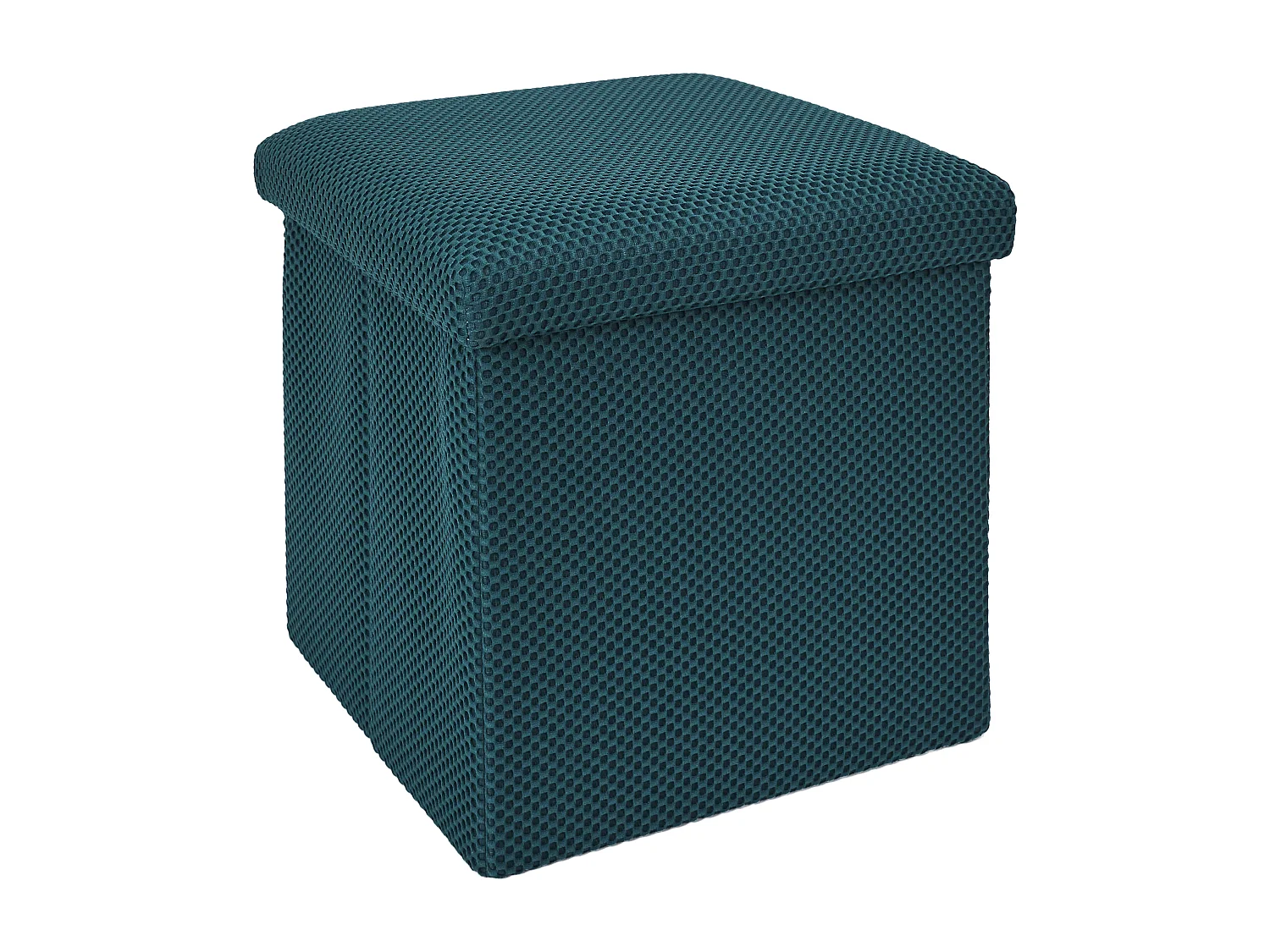 Coffre Pouf Pliable Atome Bleu Bleu