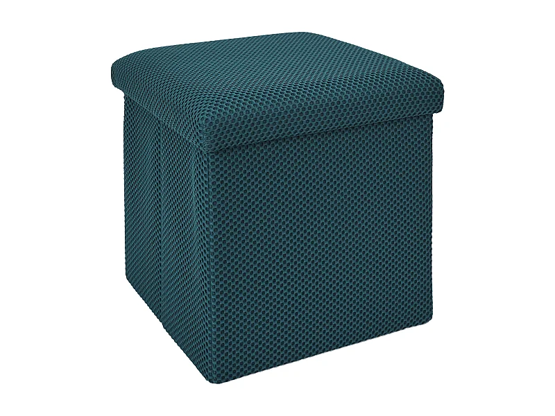 Coffre Pouf Pliable Atome Bleu Bleu