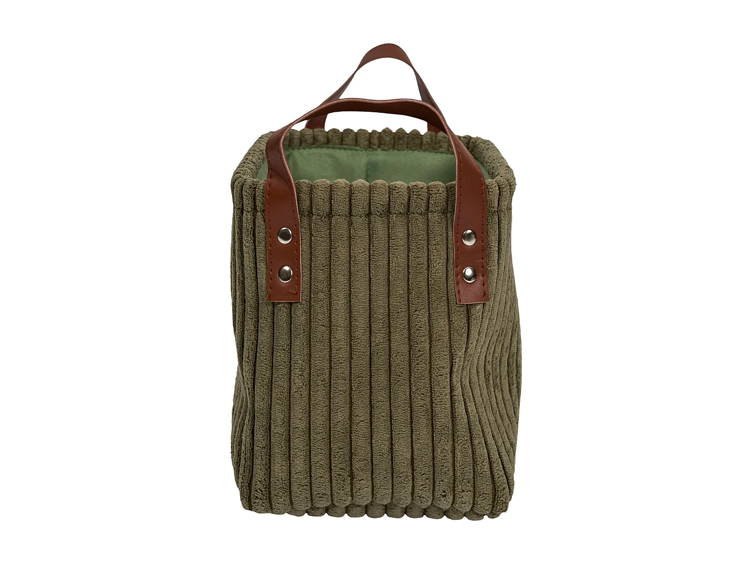 Panier Rangement Vert Cotele X3 H20cm Vert