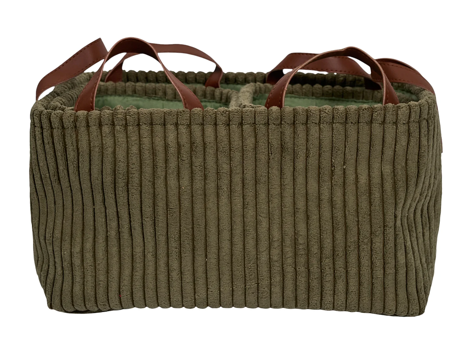 Panier Rangement Vert Cotele X3 H20cm Vert
