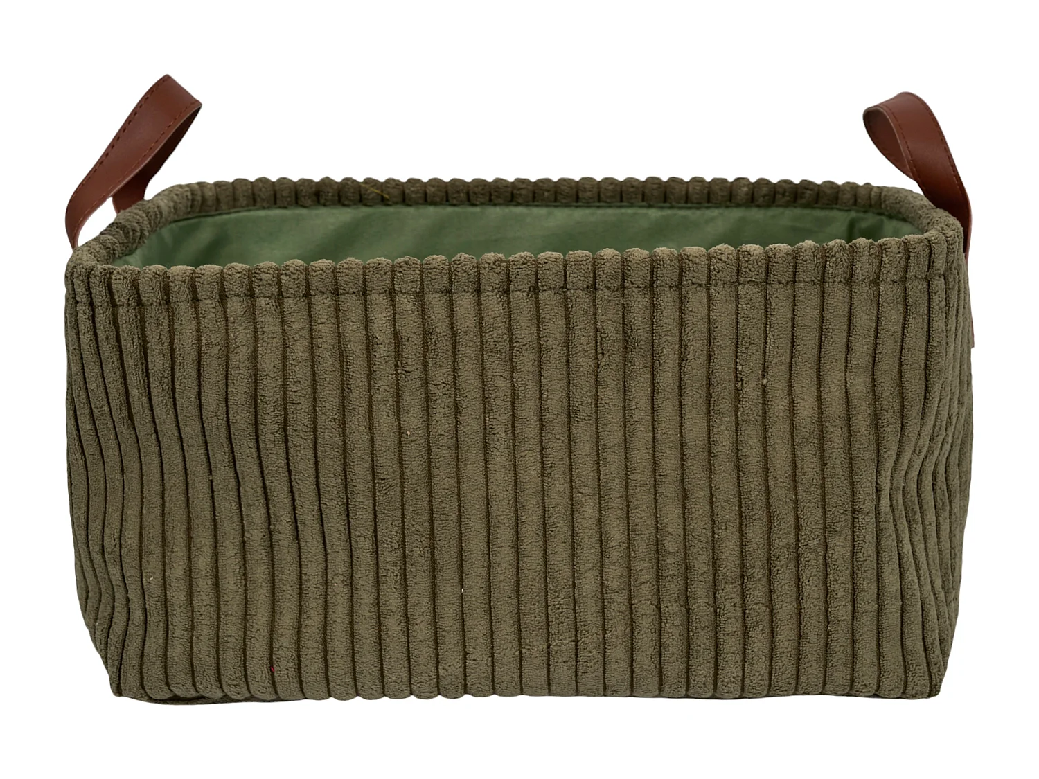 Panier Rangement Vert Cotele X3 H20cm Vert