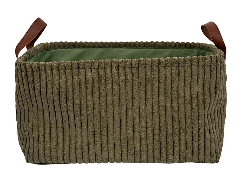 Panier Rangement Vert Cotele X3 H20cm Vert