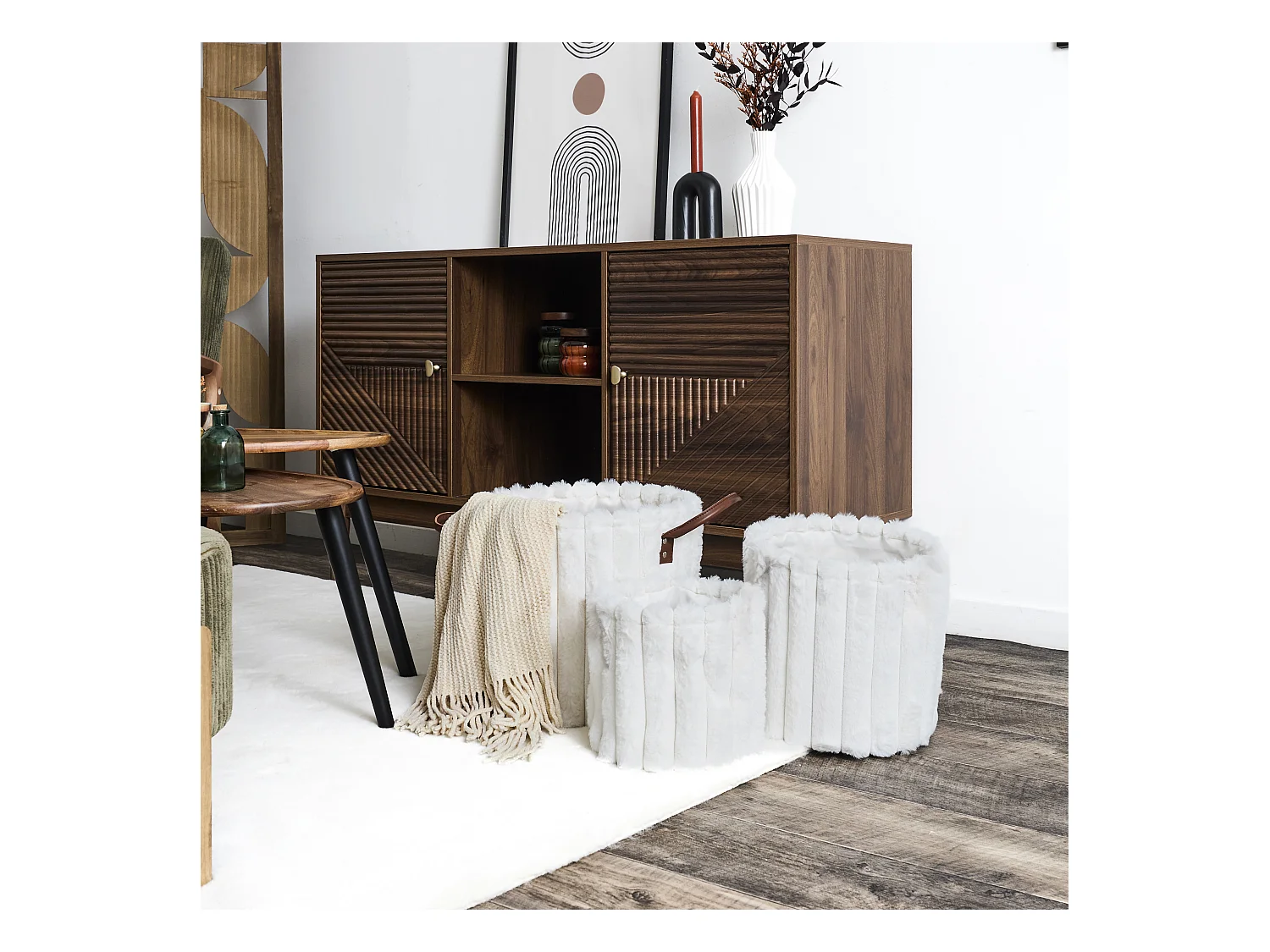 Panier Rangement X3 Blanc