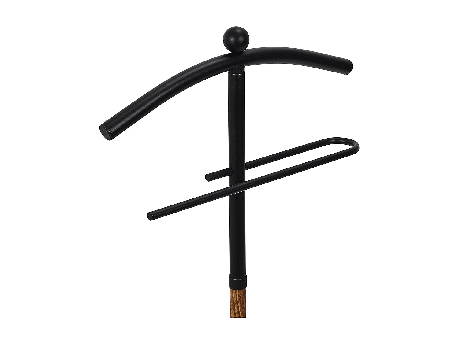 Valet De Nuit Effet Bois Noir, Marron