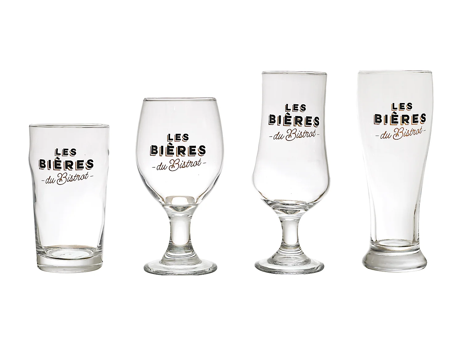 Coffret Verres A Biere X4 Transparent