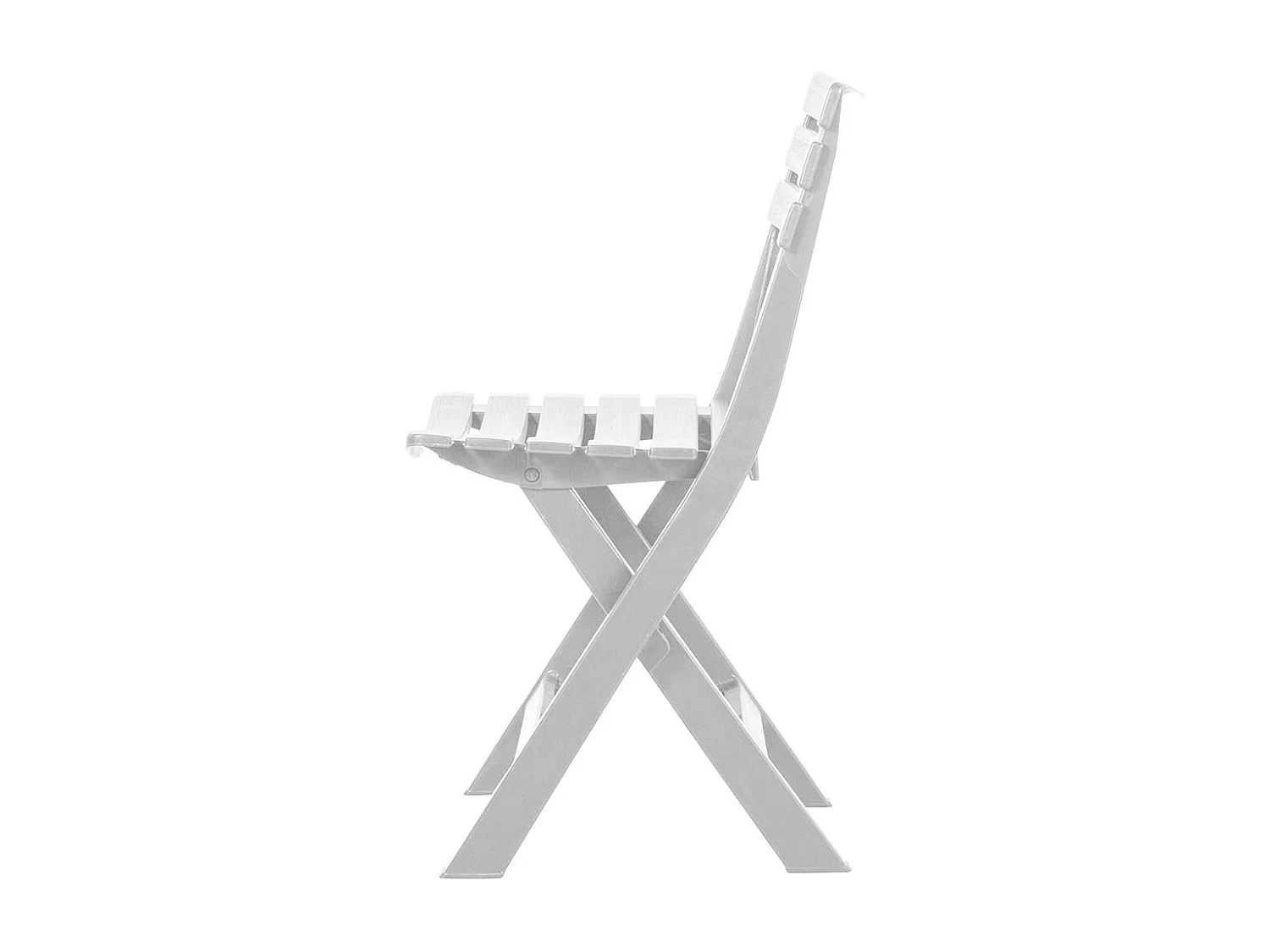 Lot de 4 chaises de jardin pliables en résine, fauteuils d'extérieur pliables pour jardin et terrasse coloris blanche - Longueur 44 x profondeur 41 x Hauteur 78 cm