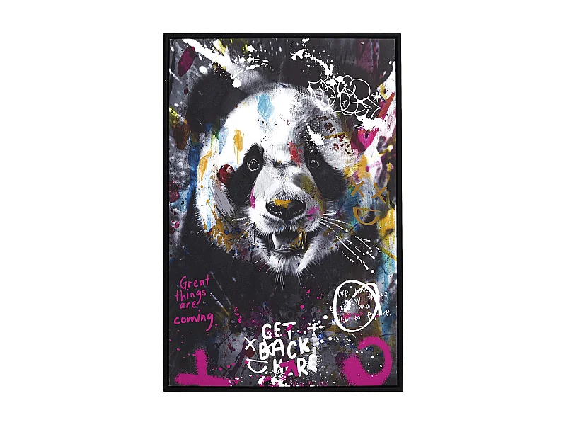 Tableau Panda Colore 60x90cm Multicolore